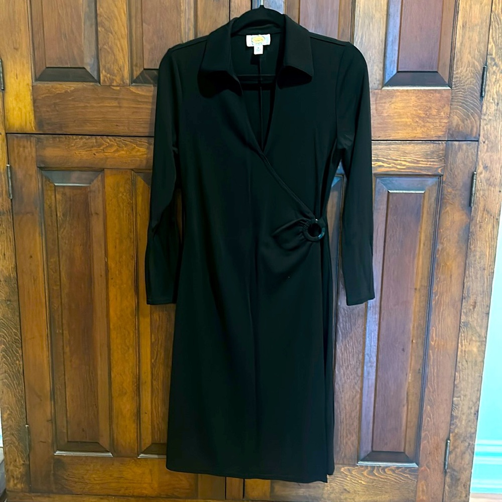 Clean faux wrap dress